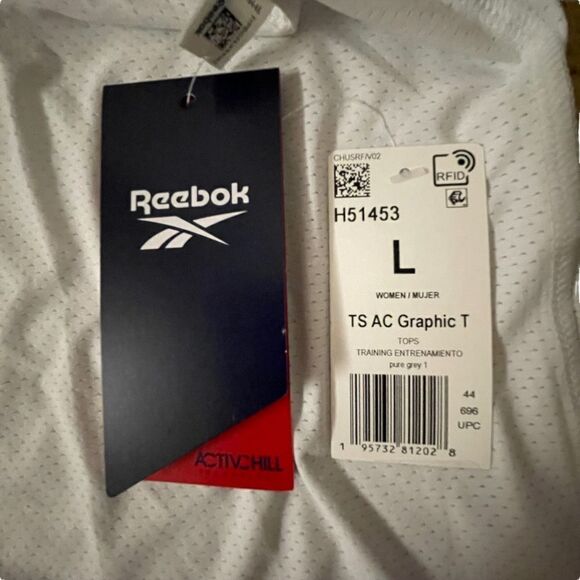 Reebok ~ Womens White ActivChill Racerback Tank Top ~ size Large ~ NWT - Picture 8 of 8